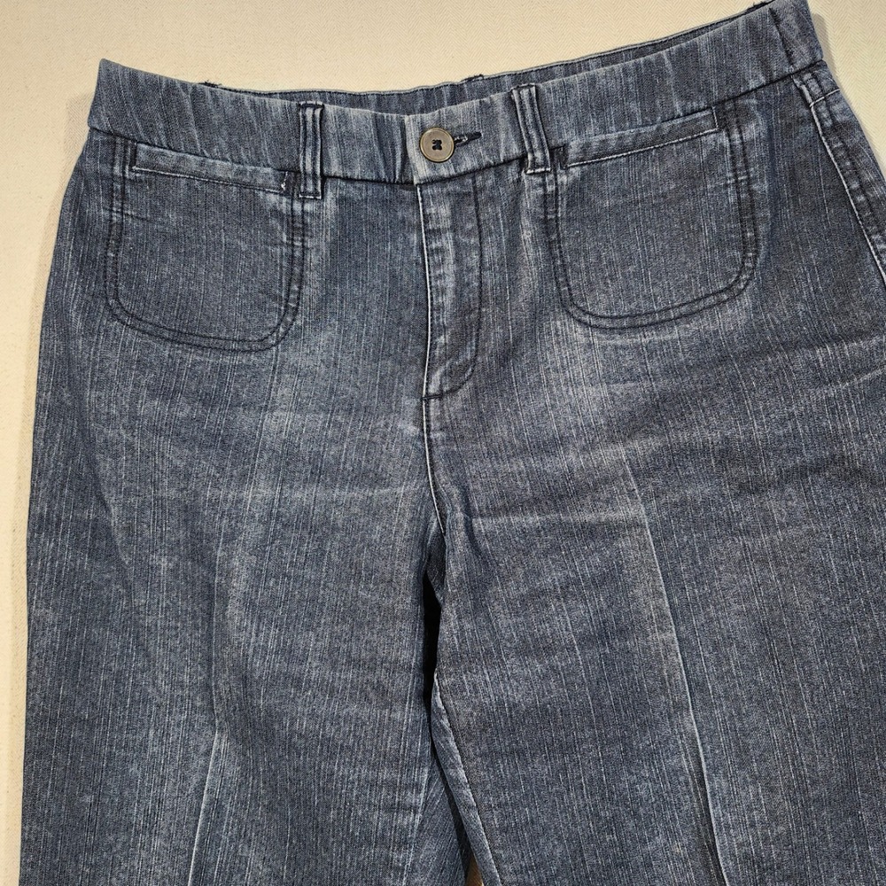 Khakis & Co Womens Dark Wash Straight Leg Denim Trousers Style 7000 Size 10